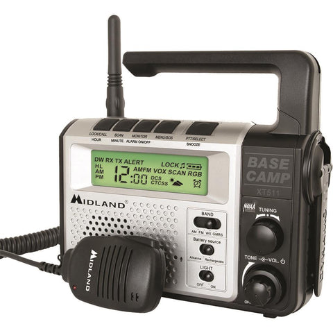 Midland XT511 Base Camp Radio  with NOAA Weather