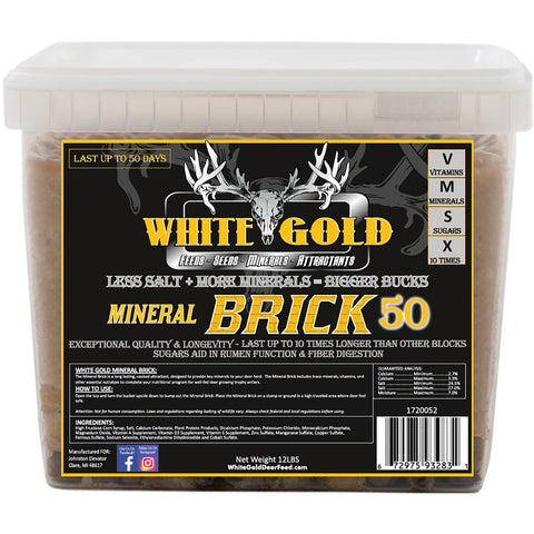 White Gold Mineral Brick 50 12 lbs.