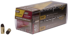 Inceptor 45RNPARX Sport & Carry 45 Automatic Colt Pistol (ACP) 135/118 GR RNP/ARX 120 Bx/ 12 Cs - 120 Rounds
