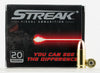 Ammo Inc 9147TMCSTRKR Streak Red 9mm Luger 147 GR Total Metal Jacket 20 Bx/ 10 Cs