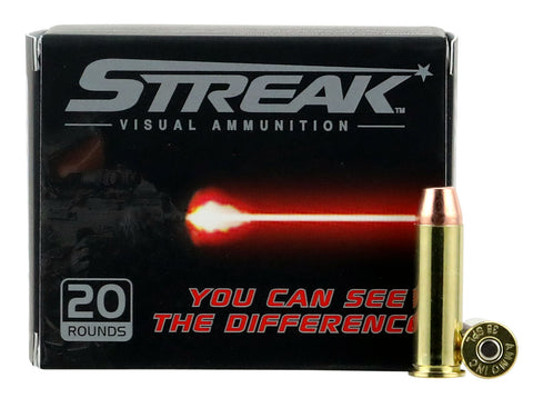 Ammo Inc 38125TMCSTRK Streak Red 38 Special 125 GR Total Metal Jacket 20 Bx/ 10 Cs
