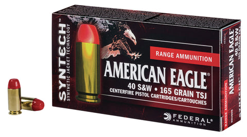 Federal AE40SJ1200 American Eagle 40 Smith & Wesson (S&W) 165 GR Total Syntech Jacket 200 Bx/ 5 Cs - 200 Rounds