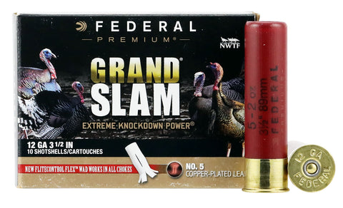 Federal PFCX139F5 Grand Slam Turkey 12 Gauge 3.5" 2 oz 5 Shot 10 Bx/ 5