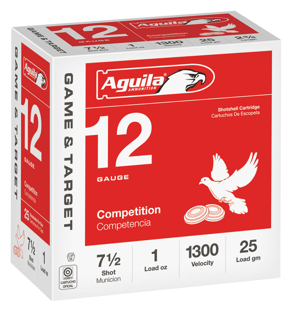 Aguila 1CHB1327 Competition  12 Gauge 2.75" 1 oz 7.5 Shot 25 Bx/ 10 Cs