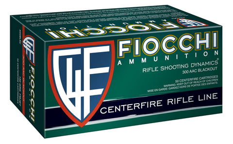 Fiocchi A300BARD1 Range Dynamics 300 AAC Blackout/Whisper (7.62x35mm) 150 GR Full Metal Jacket Boat Tail 100 Bx/ 5 Cs - 100 Rounds