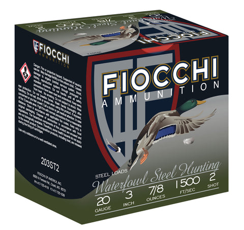Fiocchi 203ST2 Extrema  20 Gauge 3" 7/8 oz 2 Shot 25 Bx/ 10 Cs
