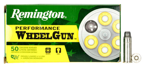 Remington Ammunition RPW38S6 Performance WheelGun  38 Special 158 GR Lead Semi-Wadcutter 50 Bx/ 10 Cs