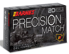 Barnes Bullets 0814 Precision Match Rifle 6mm Creedmoor 112 GR OTM Boat Tail 20 Bx/ 10 Cs