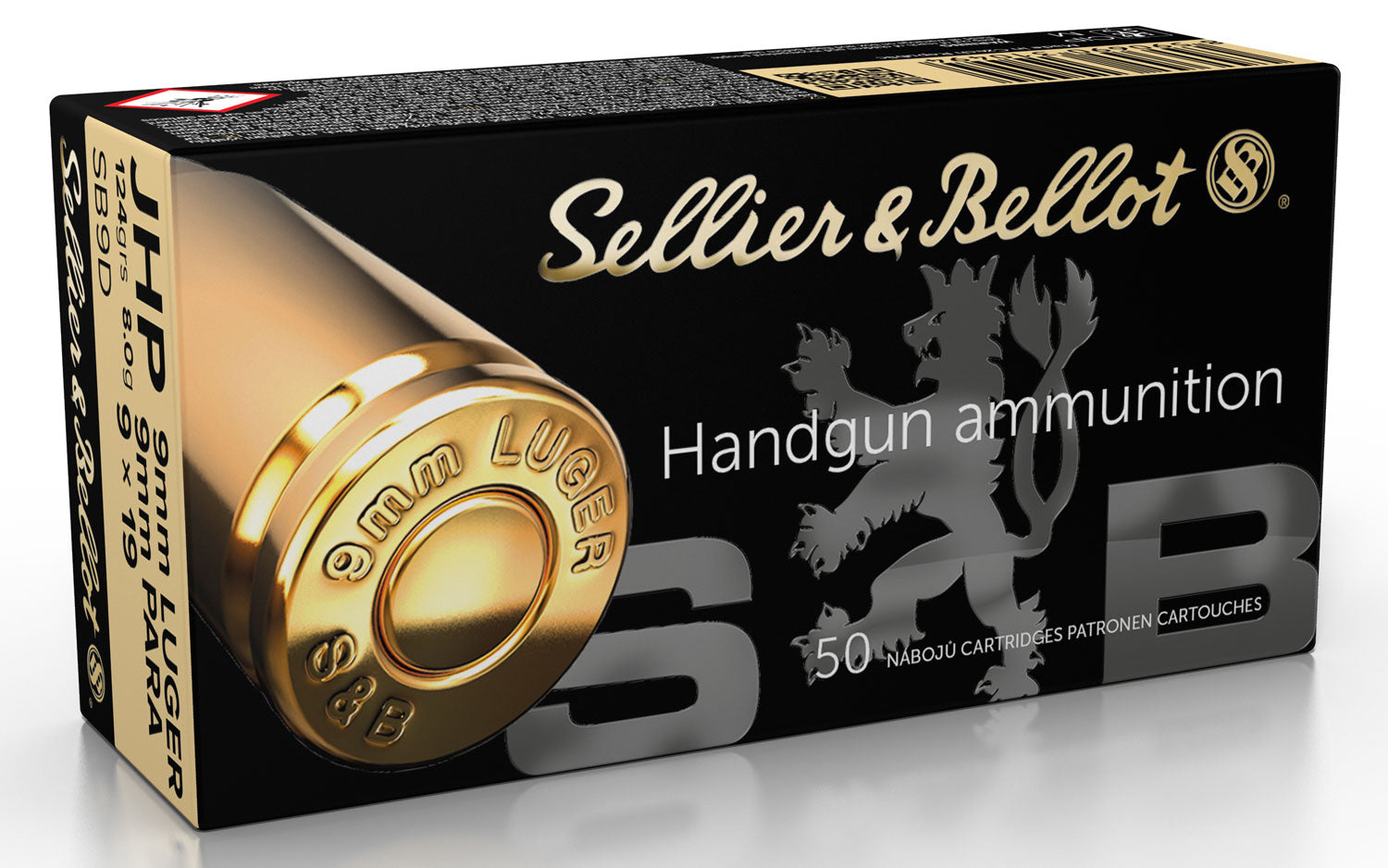 Sellier Bellot Defense Revolver Cartridges Luger JHP Ammo