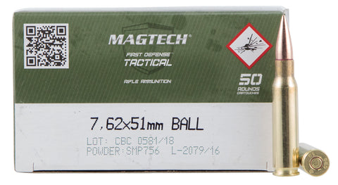 Magtech 762A Rifle  308 Winchester (7.62 NATO) 147 GR Full Metal Jacket 50 Bx/ 8 Cs