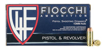 Fiocchi 10AP Shooting Dynamics  10mm Auto 180 gr Full Metal Jacket Truncated-Cone (TCFMJ) 50 Bx/ 10 Cs