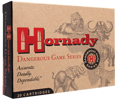 Hornady 82682 Dangerous Game 500-416 Nitro Express 400 GR Dangerous Game Solid 20 Bx/ 6 Cs