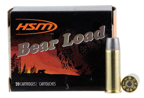HSM 44M15N20 Bear Load  44 Remington Magnum 305 GR Wide Flat Nose 20 Bx/ 20 Cs