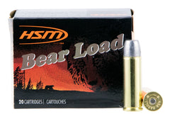 HSM 454C4N20 Bear Load  454 Casull 325 GR Wide Flat Nose 20 Bx/ 20 Cs