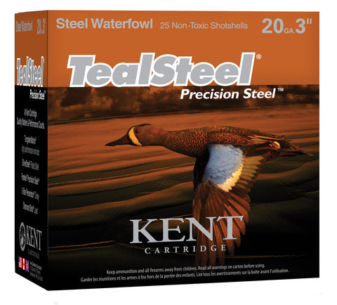 Kent Cartridge KTS203286 Teal Steel Waterfowl 20 Gauge 3" 1 oz 6 Shot 25 Bx/ 250 Cs - 250 Rounds