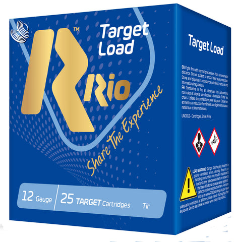 RIO AMMUNITION TLT2875 Target Load Trap 12 Gauge 2.75" 1 oz 7.5 Shot 25 Bx/ 10 Cs