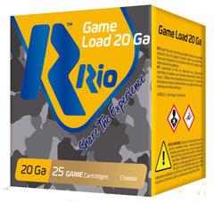 RIO AMMUNITION RC2075 Game Load 20 Gauge 2.75" 1 oz 7.5 Shot 25 Bx/ 10 Cs