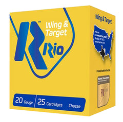 RIO AMMUNITION WT2075 Wing & Target 20 Gauge 2.75" 7/8 oz 7.5 Shot 25 Bx/ 10 Cs
