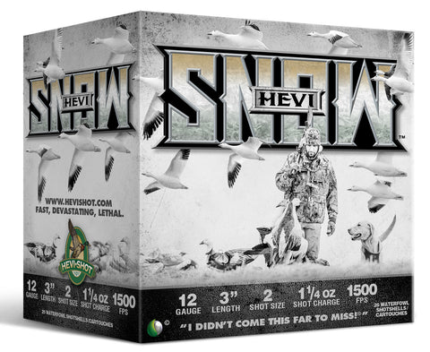 Hevishot 20002 Hevi-Snow Waterfowl 12 Gauge 3" 1-1/4 oz 2 Shot 25 Bx/ 10 Cs
