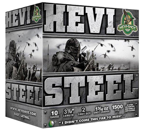 Hevishot 61002 Hevi-Steel 10 Gauge 3.5" 1-3/4 oz 2 Shot 25 Bx/ 10 Cs