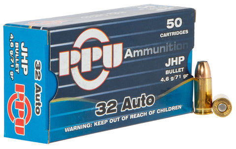 PPU PPD32A Handgun Defense 
32 Automatic Colt Pistol (ACP) 71 GR Jacketed Hollow Point 50 Bx/ 20 Cs