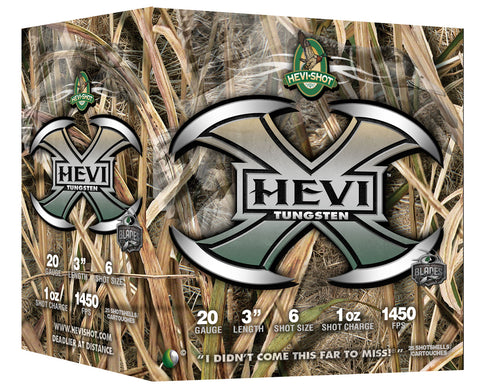 Hevishot 52366 Hevi-X  
20 Gauge 3" 1 oz 6 Shot 25 Bx/ 10 Cs