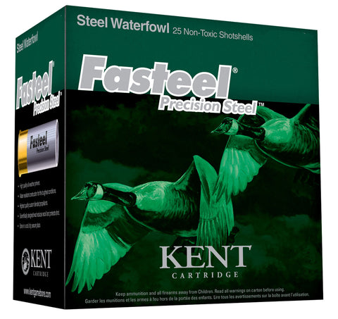 Kent Cartridge K203ST282 Fasteel Waterfowl 20 Gauge 3" 1 oz 2 Shot 25 Bx/ 10 Cs