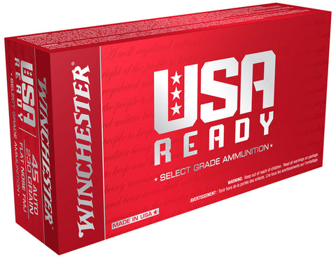 Winchester Ammo RED45 USA Ready USA 
45 Auto Full Metal Jacket 50 Bx/ 10 Cs