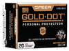 Speer Ammo 23913GD Gold Dot Personal Protection 
327 Federal Magnum 100 GR Hollow Point 20 Bx/ 10 Cs - CCI - View 1