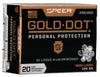 Speer Ammo 23618GD Gold Dot Personal Protection 
9mm Luger 124 GR Hollow Point 20 Bx/ 10 Cs - CCI - View 1