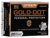 Speer Ammo 23618GD Gold Dot Personal Protection 
9mm Luger 124 GR Hollow Point 20 Bx/ 10 Cs