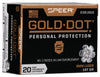 Speer Ammo 23619GD Gold Dot Personal Protection 
9mm Luger 147 GR Hollow Point 20 Bx/ 10 Cs - CCI - View 1