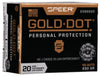 Speer Ammo 23966GD Gold Dot Personal Protection 
45 Automatic Colt Pistol (ACP) 230 GR Hollow Point 20 Bx/ 10 Cs - CCI - View 1