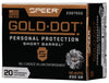 Speer Ammo 23975GD Gold Dot Personal Protection 
45 Automatic Colt Pistol (ACP) 230 GR Hollow Point Short Barrel 20 Bx/ 10 Cs - CCI - View 1