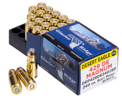 Magnum Research DEP429DE240J Desert Eagle  429 DE 240 gr Jacketed Soft Point (JSP) 20 Bx/ 10 Cs