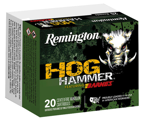 Remington Ammunition PHH44MAG1 Hog Hammer  44 Rem Mag 225 gr Barnes XPB 20 Bx/ 10 Cs