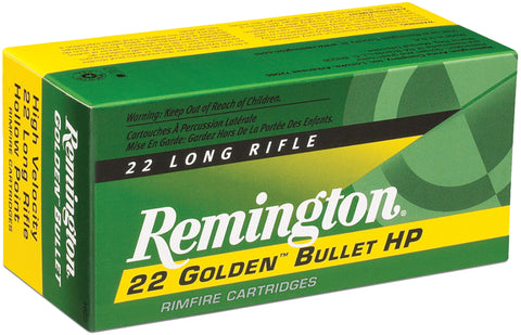 Remington Ammunition 21229 Golden Bullet High Velocity 
22 Long Rifle (LR) 36 GR Plated Hollow Point 225 Bx/ 10 Cs - 225 Rounds