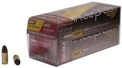Inceptor 9RNPARXBRLUG Sport & Carry Combo Pack 9mm Luger +P 65 gr RNP/ARX 125 Bx/ 12 Cs
