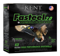 Kent Cartridge K1235FS363 Fasteel 2.0 12 Gauge 3.5" 1-1/4 oz 3 Shot 25 Bx/ 10 Cs