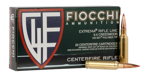Fiocchi 65MHSA   
6.5 Creedmoor 129 GR SST 20 Bx/ 10 Cs