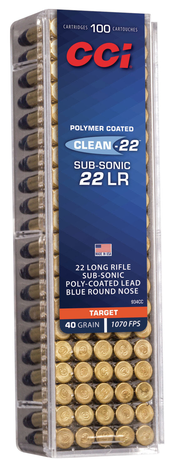 22LR Ammo - CCI Subsonic Lead Poly-Coated RN CCI Subsonic Lead Poly-Coated RN Ammo