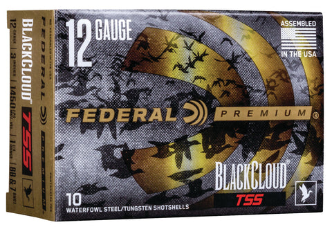 Federal PWBTSSX1427B Black Cloud TSS 12 Gauge 3" 1 1/4 oz 7/BB Shot 10 Bx/ 10 Cs