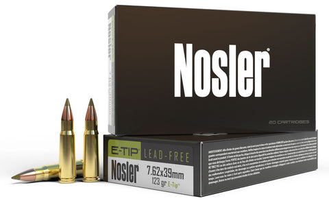 Nosler 40040 E-Tip  22 Mag 123 gr E-Tip Boat Tail 20 Bx/ 10 Cs