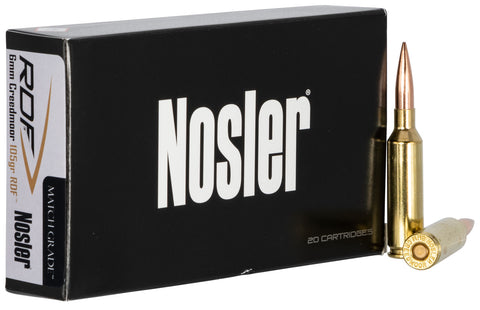 Nosler 60135 Match Grade RDF 6mm Creedmoor 105 gr Hollow Point Boat Tail (HPBT) 20 Bx/ 10 Cs