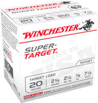 Winchester Ammo TRGT207 Super Target  20 Gauge 2.75 7/8 oz 7.5 Shot 25 Bx/ 10 Cs