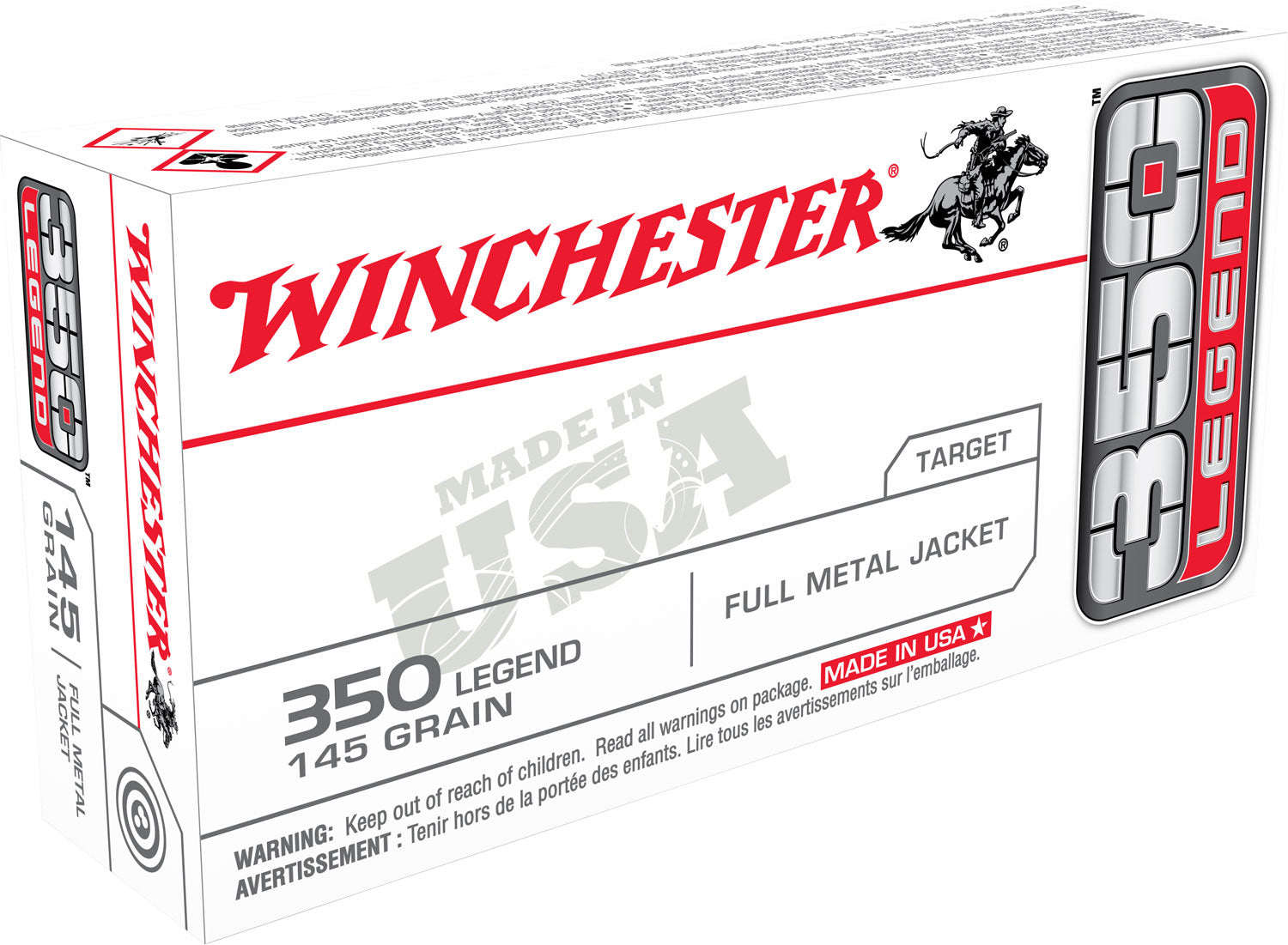 350 Legend Ammo - Winchester Ammo USA FMJ Winchester USA FMJ Ammo