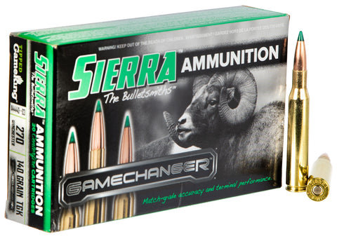 Sierra A444003 GameChanger  270 Win 140 gr Tipped GameKing 20 Bx/ 10 Cs