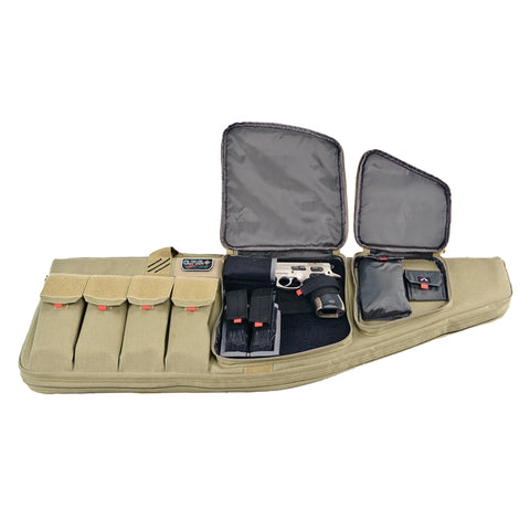 GPS Tactical AR Case 35in-External Handgun Case -Tan