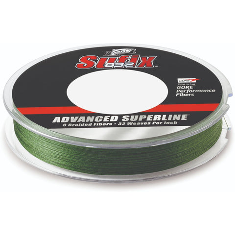 Sufix Advanced Superline 832 Braid 8 lb Low-Vis Green 300 yd