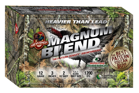 Hevishot 40255 Magnum Blend  12 Gauge 3" 2 oz 5,6,7 Shot - 5 Rounds